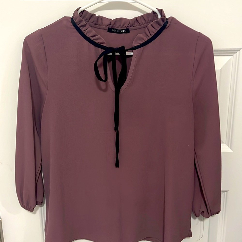 Dark Lavender Blouse